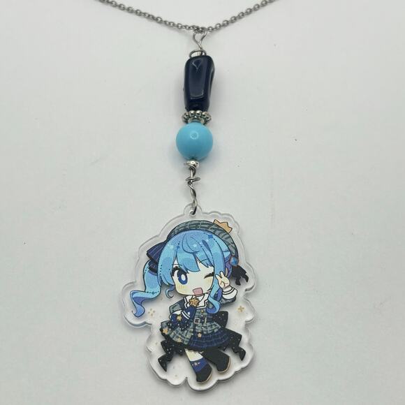 Blue Hoshimachi Suisei Necklace - Picture 2 of 3